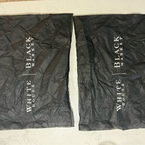 White House Black Market Black Storage Bags